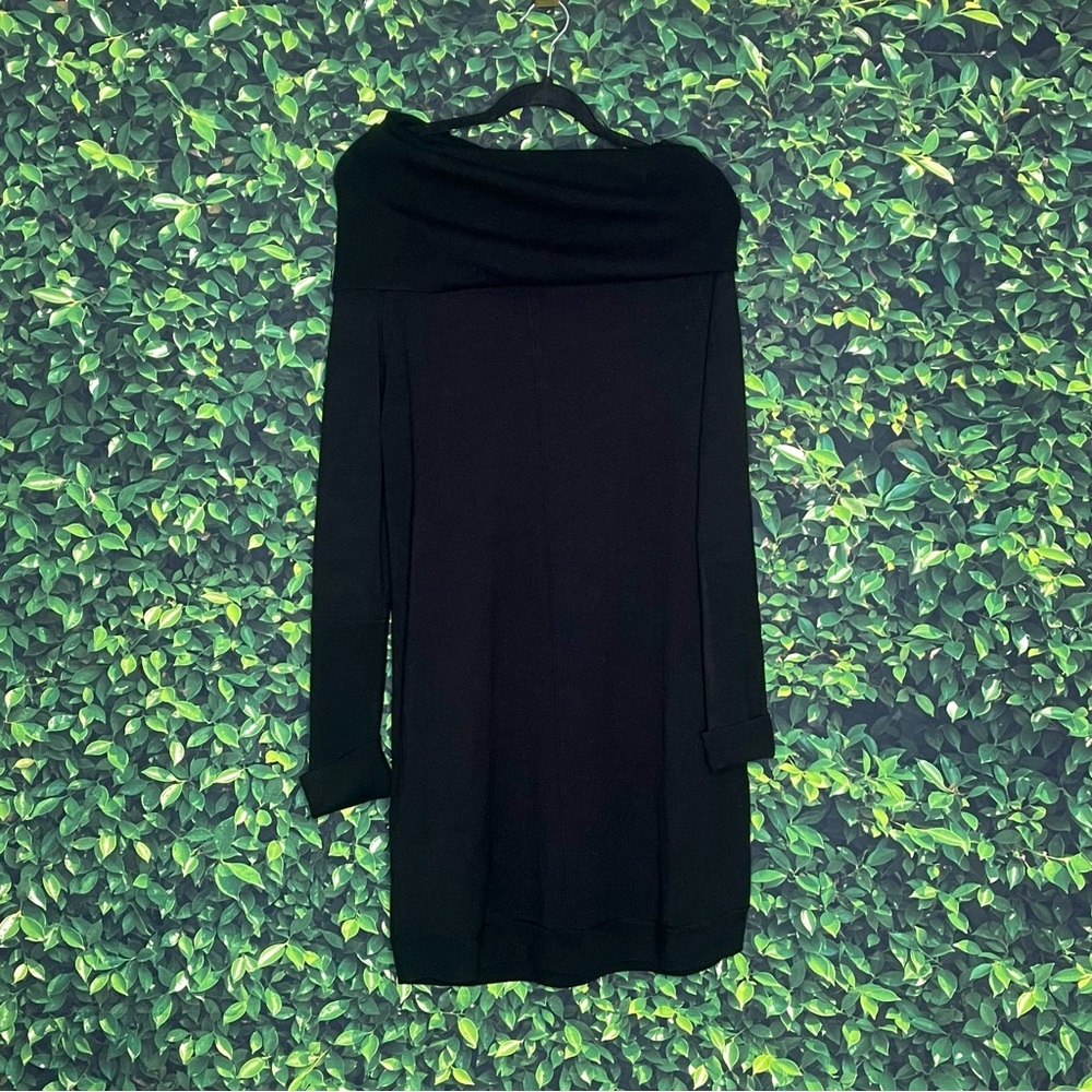 Vince Camuto off the shoulder long sleeve knit sweater midi dress
